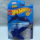 2021 Hot Wheels Marvel X-Men X-Jet 10/10 221/250 Animated Series Blue