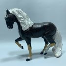 Vintage 1999 Breyer Reeves Miniature 3” Inch Plastic Black White Horse