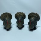 Gurley Novelty Co Set of 3 Turkey Candles Vintage Thanksgiving Tom Gobbler