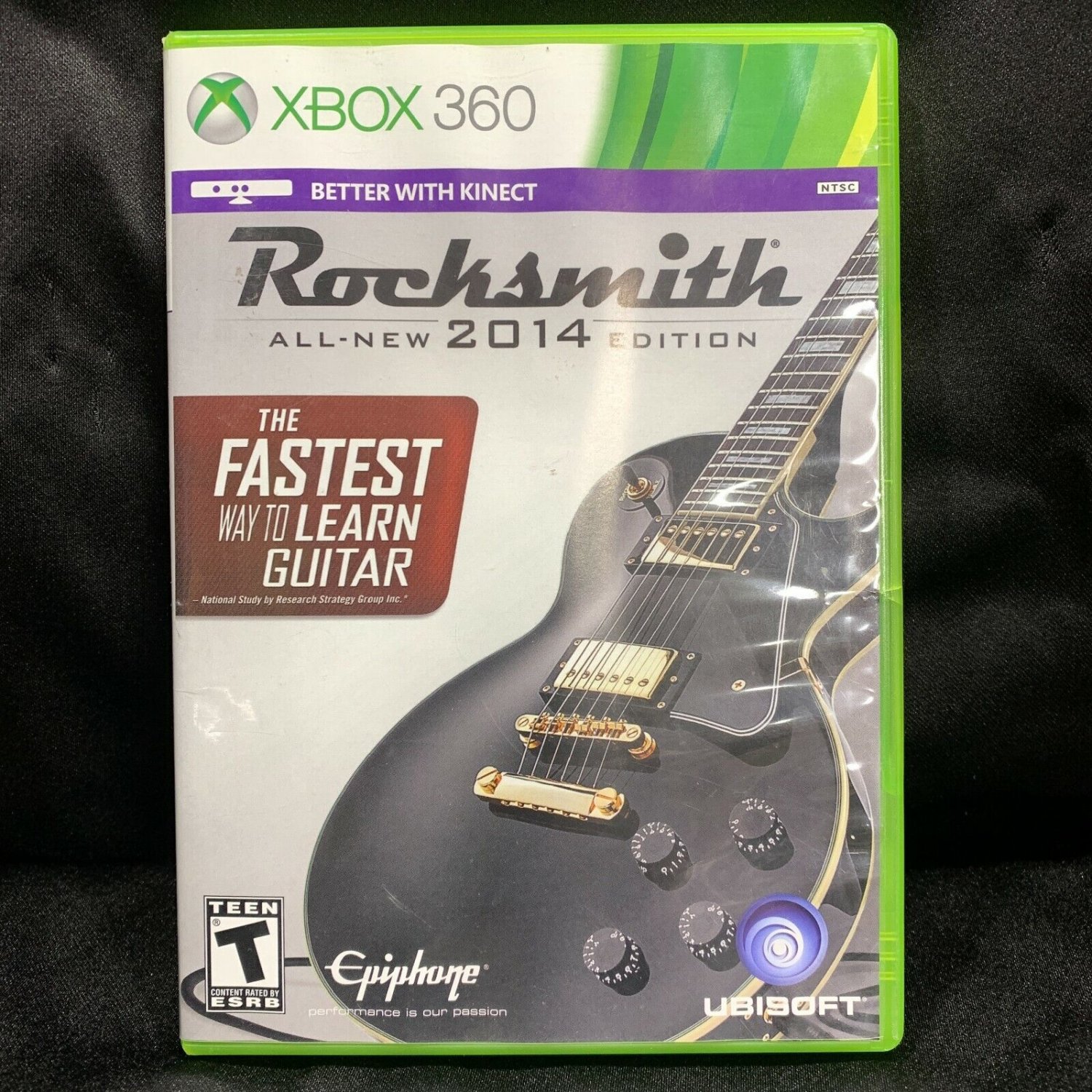 Xbox 360 Rocksmith 2014 Edition No Cable Tested Working Ubisoft Learn Guitar