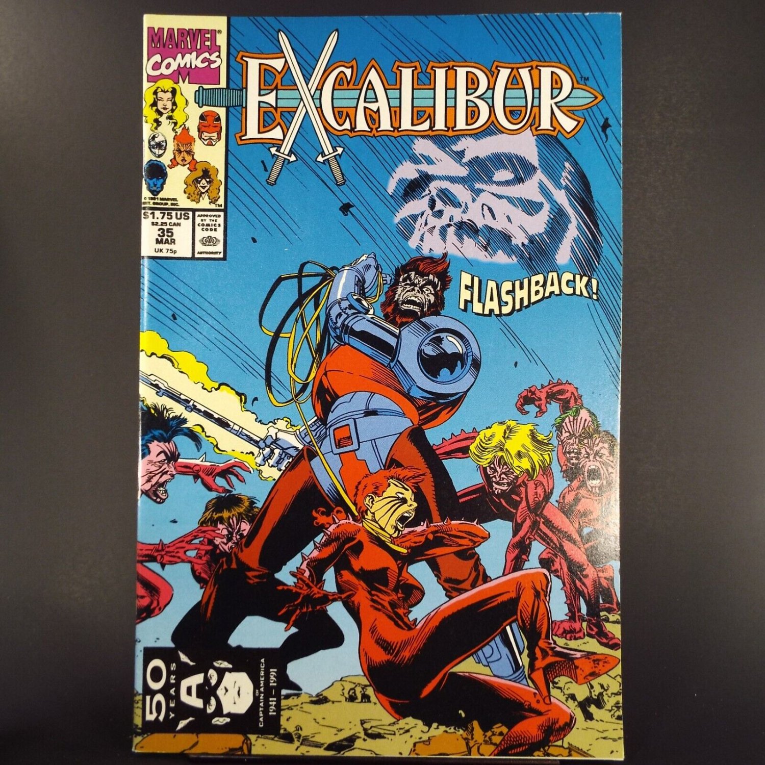 Excalibur 35 Marvel Comics March 1991 Flashback Phoenix