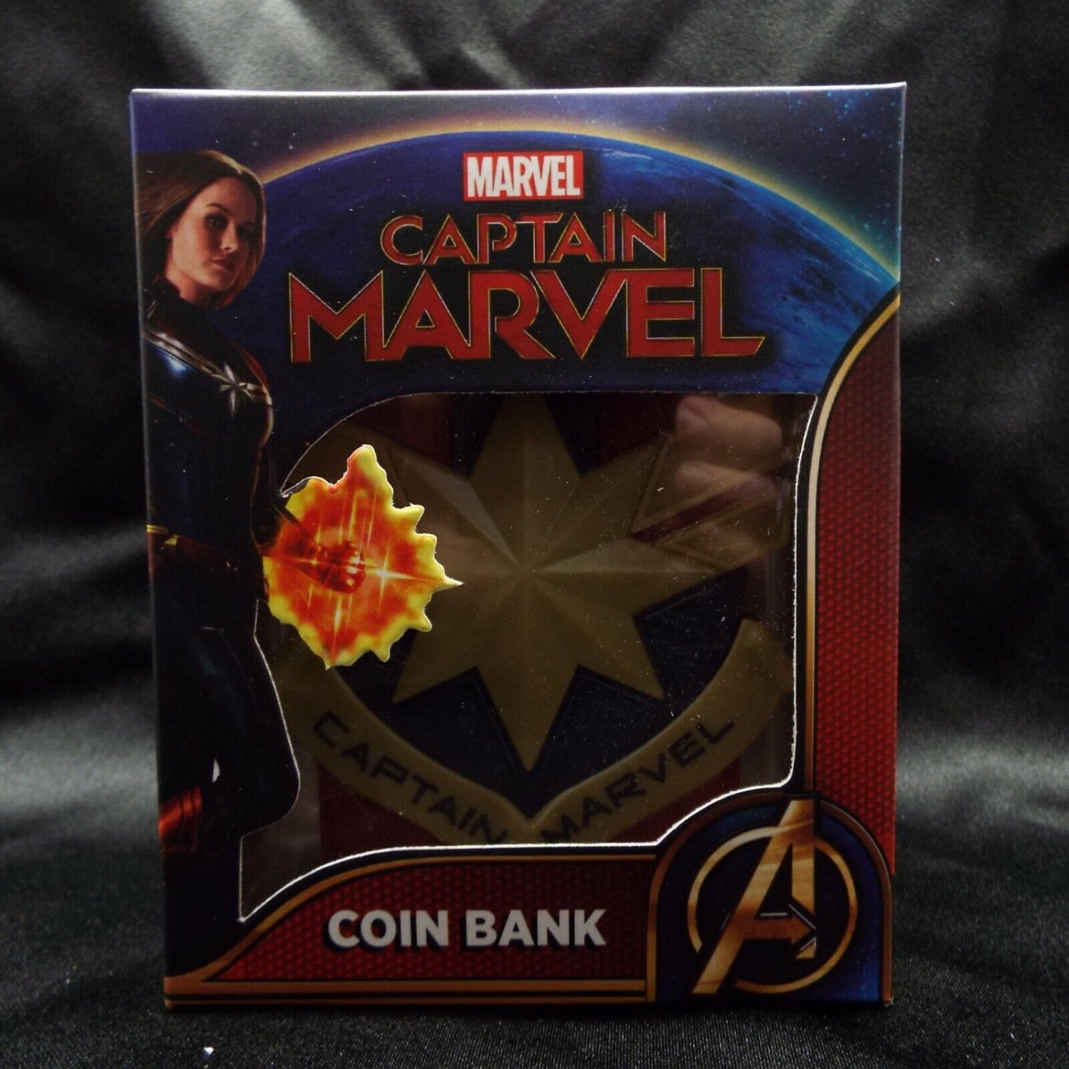 Disneys Marvel Captain Marvel Coin Bank CultureFly Avengers Endgame Piggy