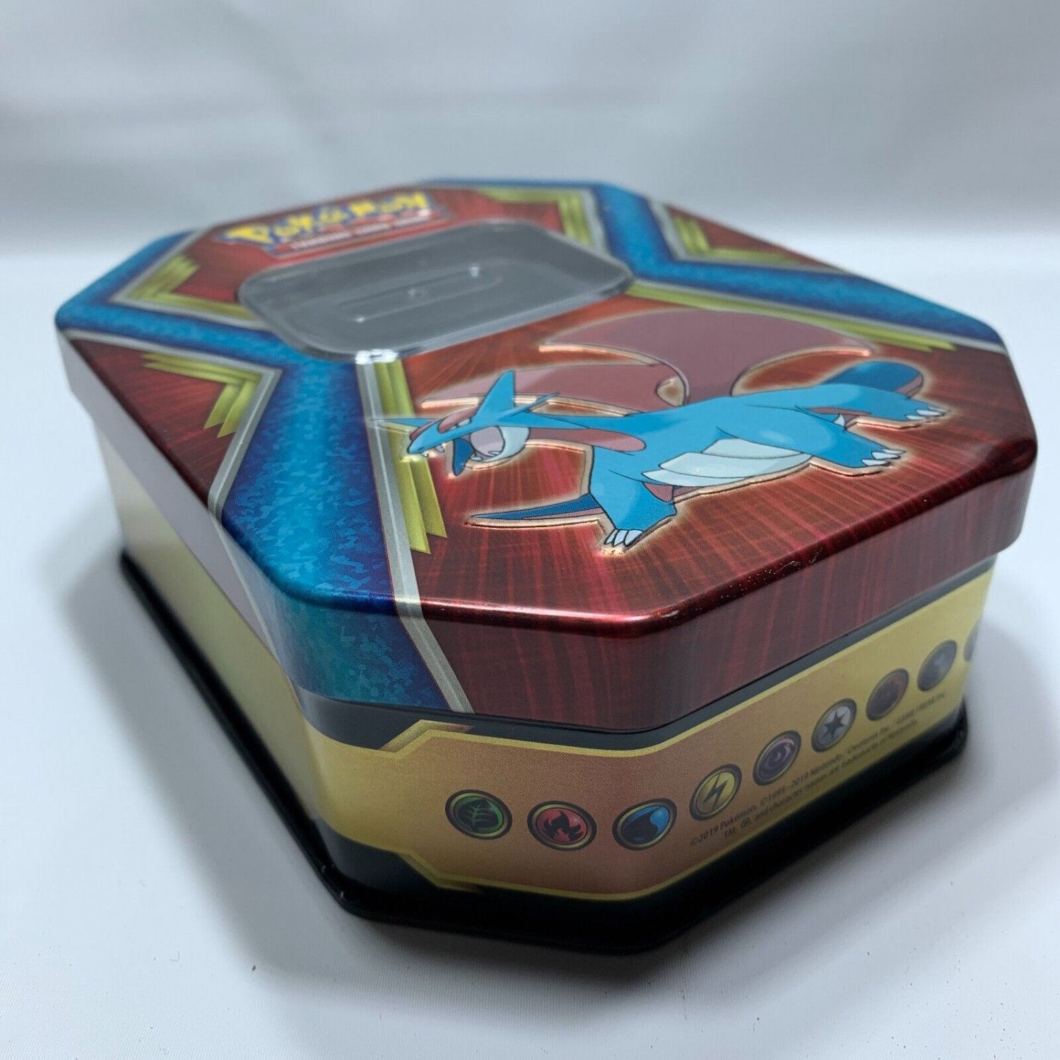 Pokemon TCG Salamence Metal Card Tin Collectors Box Empty Art Storage