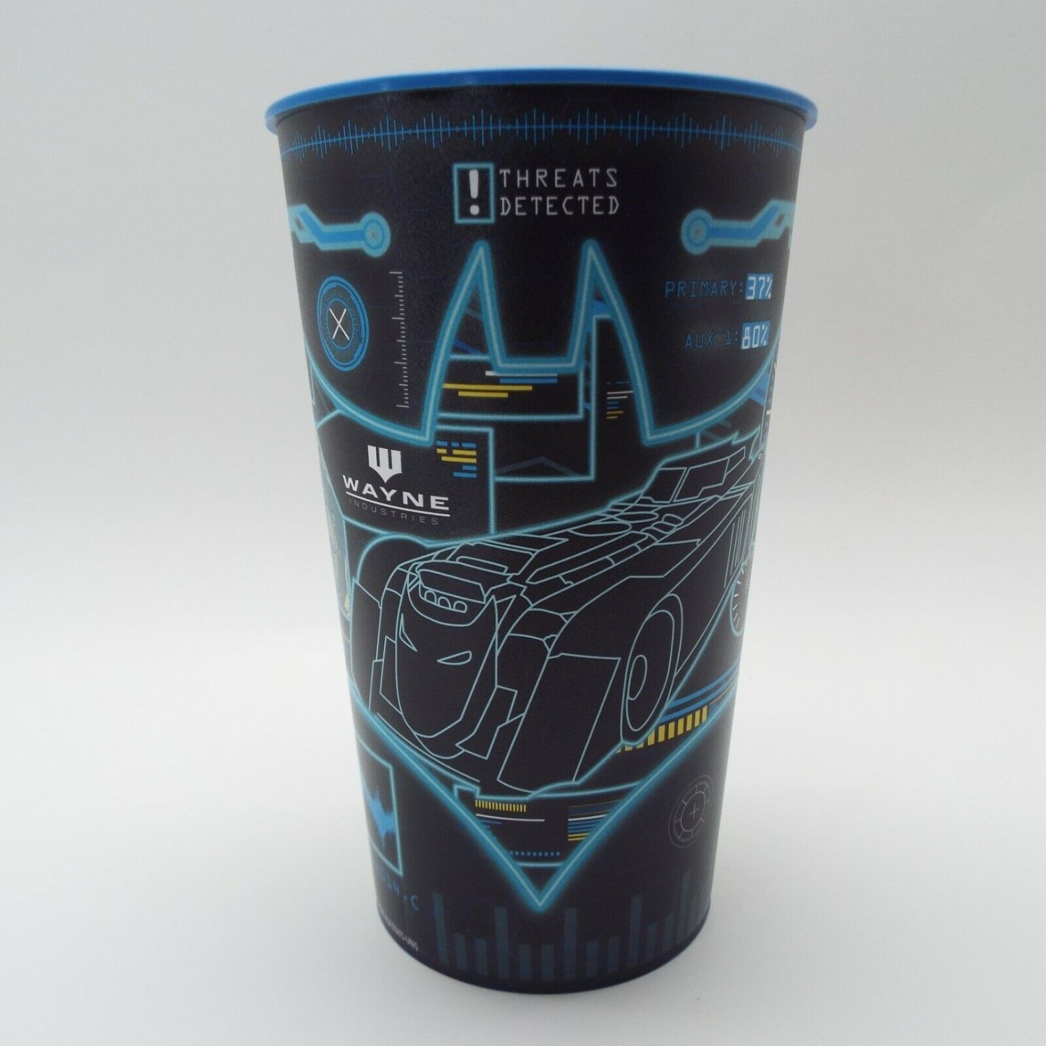 DC Comics Batman Batmobile Party Keepsake Cup Wayne Industries Computer Screen