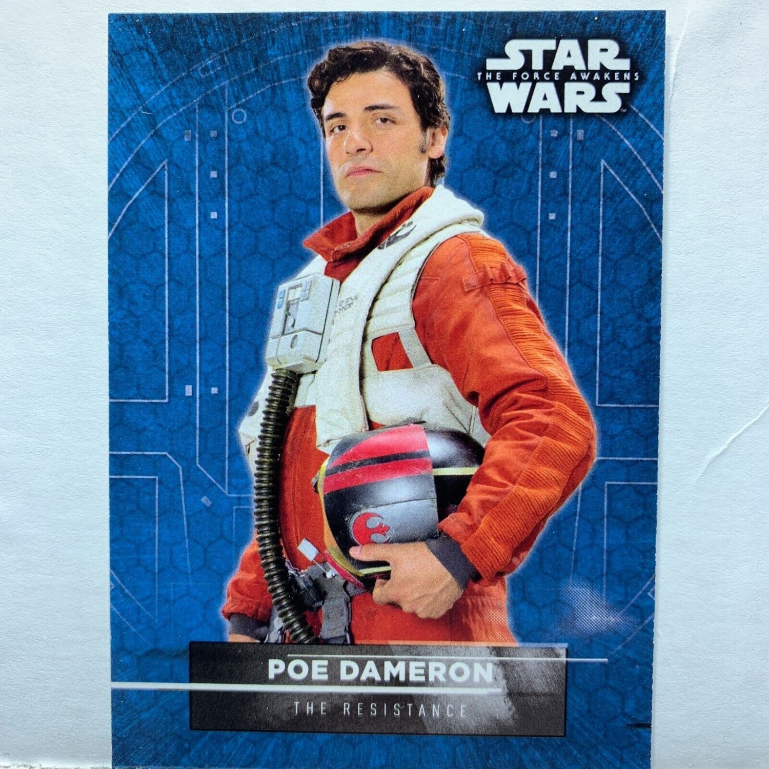 2016 Star Wars Force Awakens Series Two Poe Dameron Character Sticker Card #8