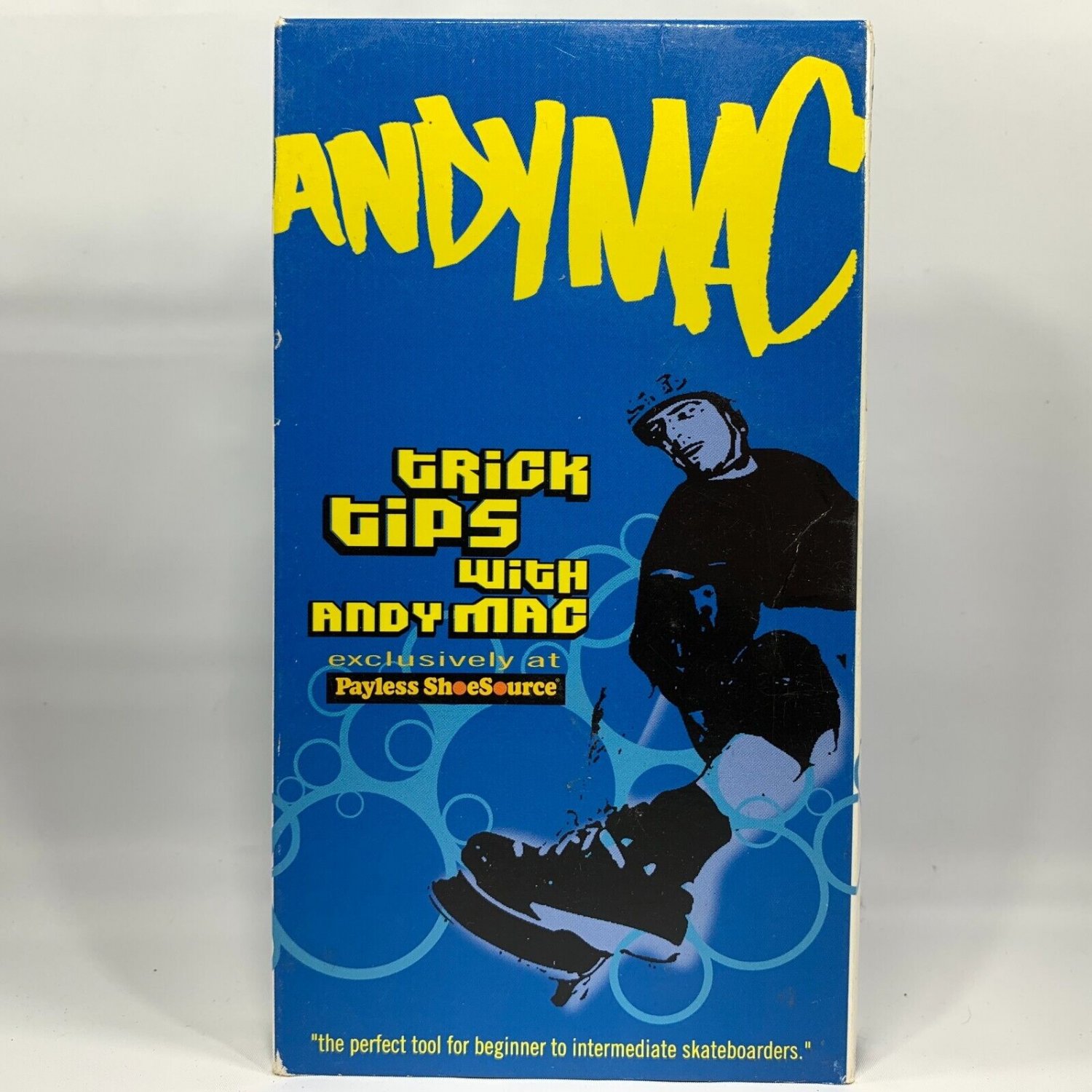 Trick Tips with Andy Mac VHS Payless ShoeSource Promo Skateboarding Ollie