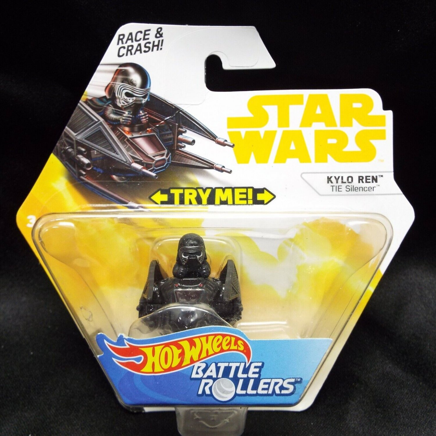 Hot Wheels Star Wars Kylo Ren Battle Rollers Tie Silencer Starship
