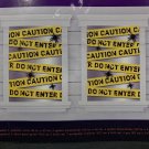 Halloween Caution Do Not Enter Window Cover Haunted House Decoration Prop