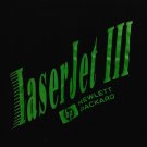 Vintage 1991 HP Hewlett Packard LaserJet III Promo Mens L Black T-Shirt Geek