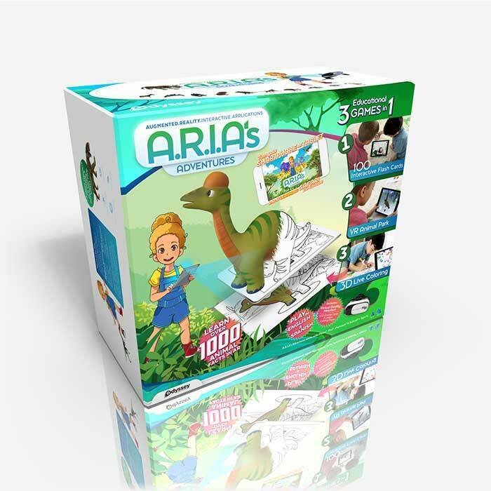 A.R.I.A.s Adventure Virtual Augmented Reality Educational Dinosaur Animal Game