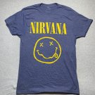 Nirvana Retro Juniors L T-Shirt Zonked Out Smiley Face