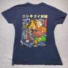 The Samurai Cat and Koi Japanese Style M T-Shirt Roni Saptoni Design