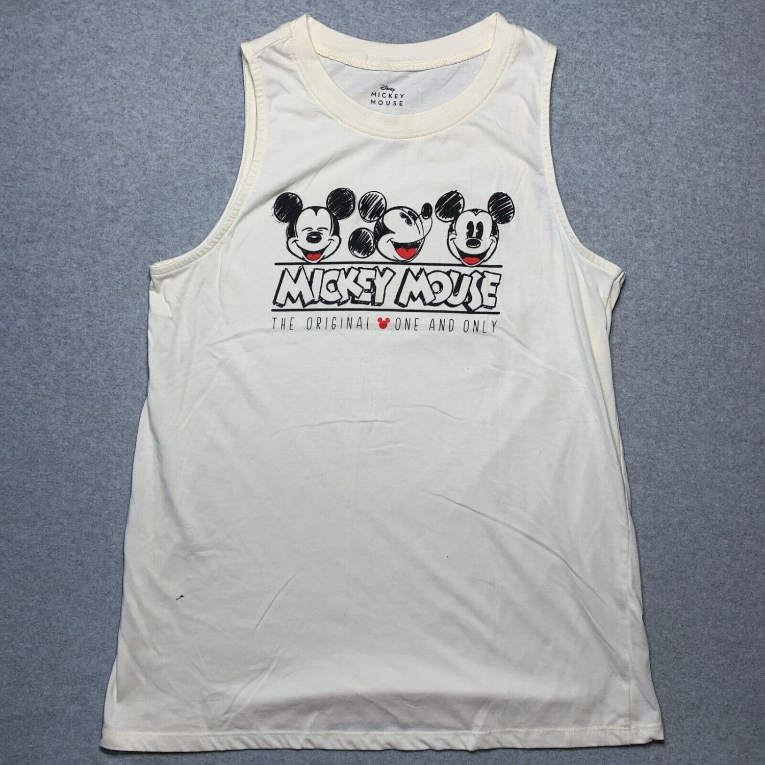 Disney Mickey Mouse One and Only Tank Top Womens L T-Shirt Sketch Print