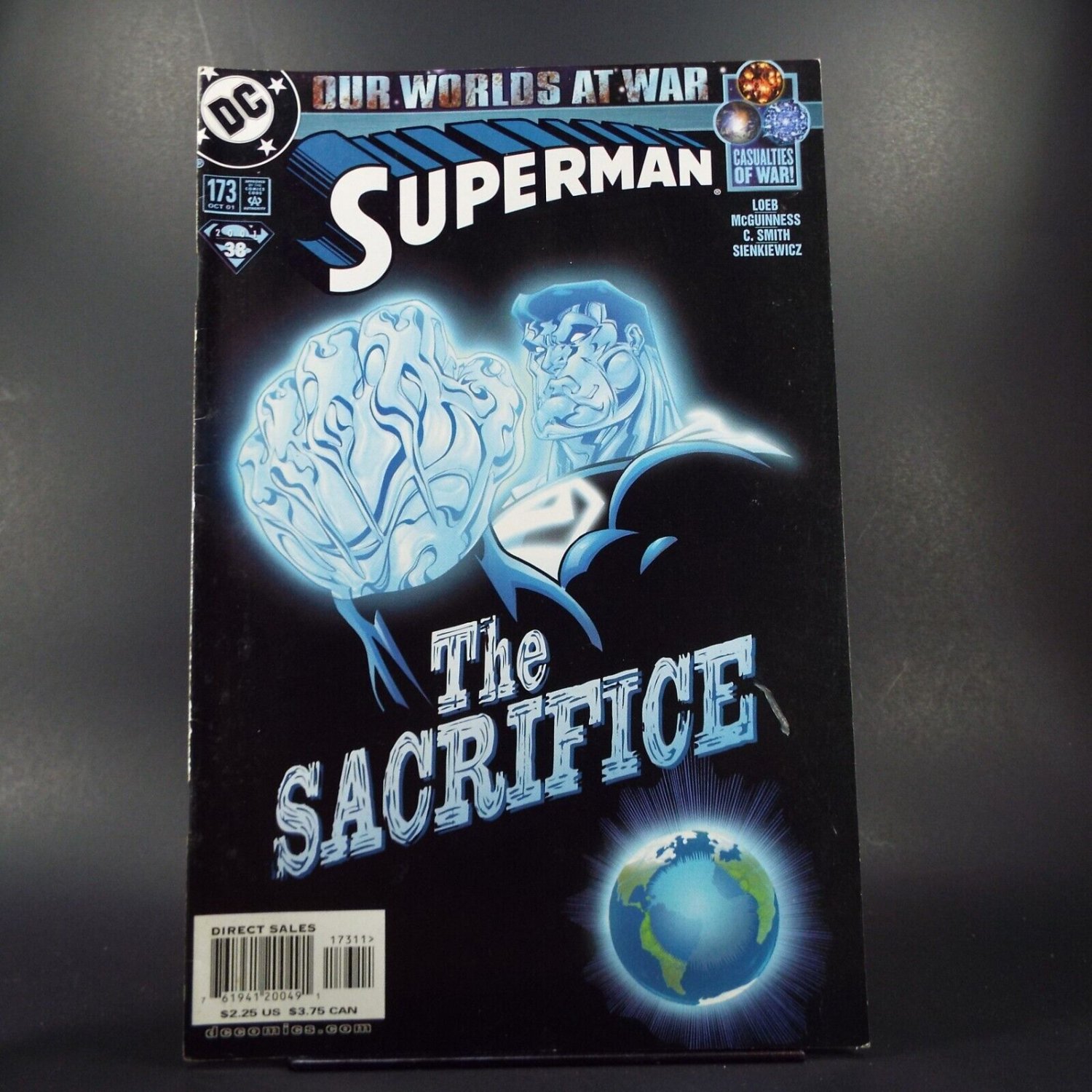 Superman 173 DC Comics October 2001 Our Worlds At War Loeb McGuinness