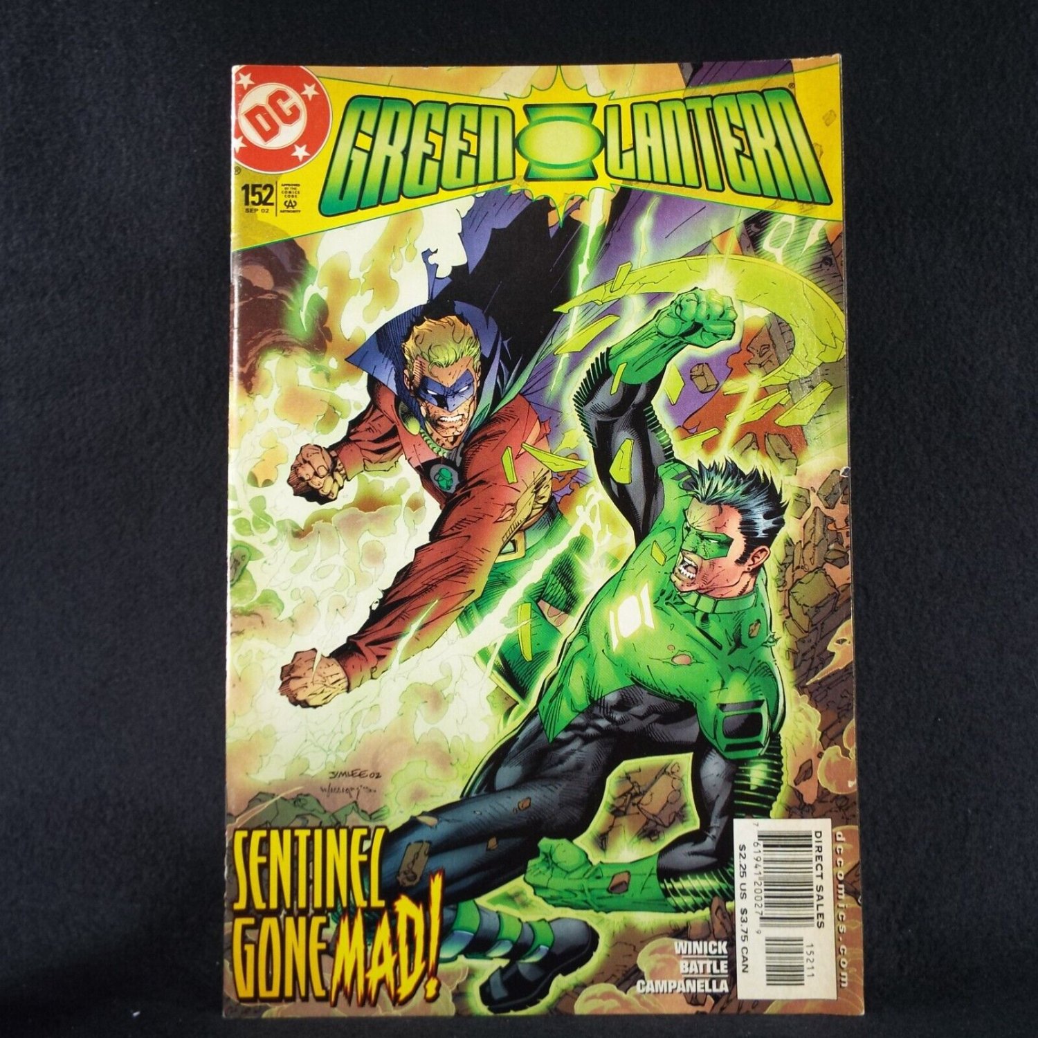 Green Lantern 152 DC Comics September 2002 Sentinel Gone Mad Jim Lee Cover