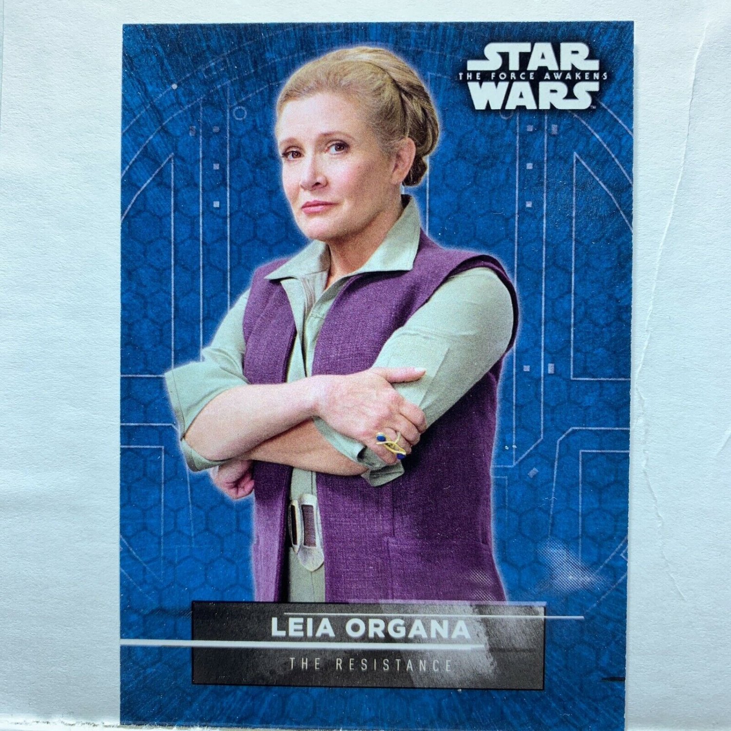 2016 Star Wars Force Awakens Series Two Leia Organa Character Sticker Card #6
