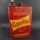 Vintage Napa Balkamp 1 Gallon Gas Metal Fuel Can with Metal Spout