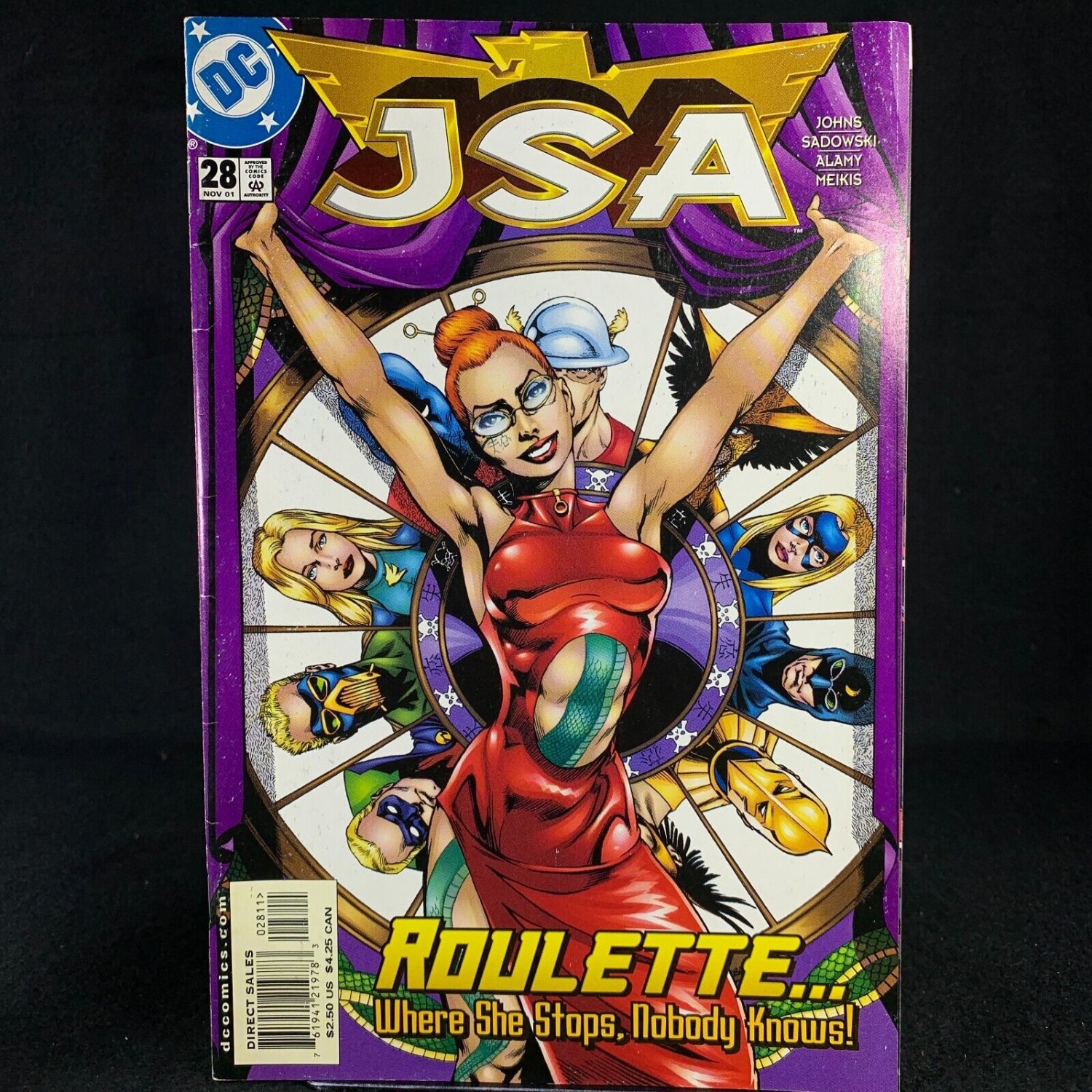 JSA 28 DC Comics November 2001 Roulette