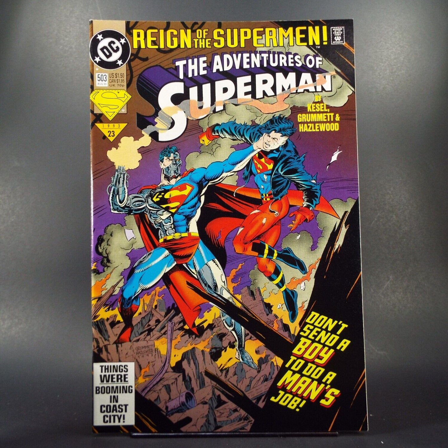 The Adventures of Superman 503 DC Comics August 1993 Reign of the Supermen