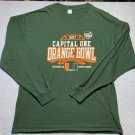 2017 Capital One Orange Bowl Miami Hurricanes Long Sleeve XL T-Shirt Green