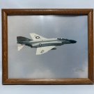 Happy Hooligans USAF North Dakota ANG F-4D Phantom II Jet Photo Framed Picture