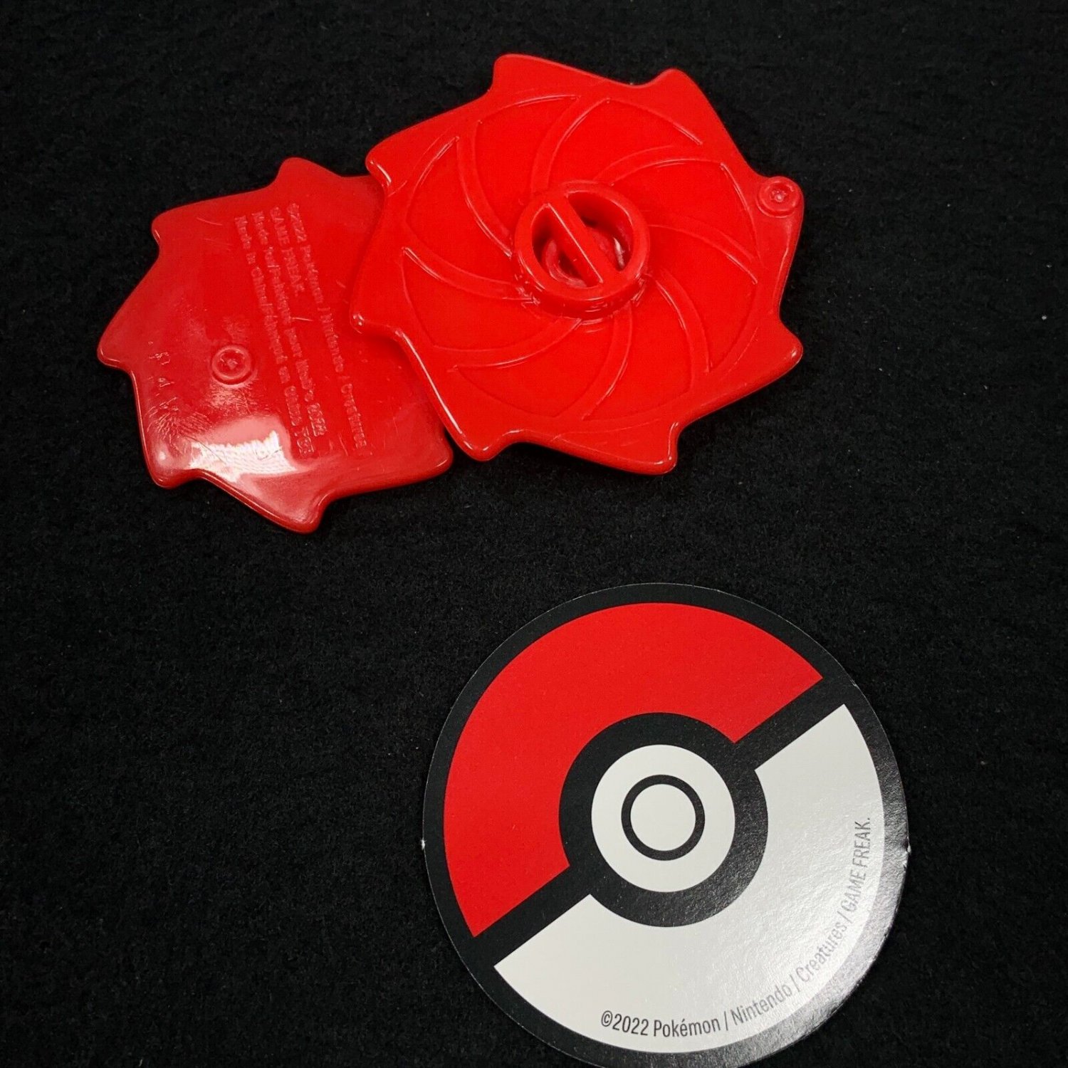 Pokemon Pikachu 1 Match Battle Spinner Toy Game Flip Coin and Instructions