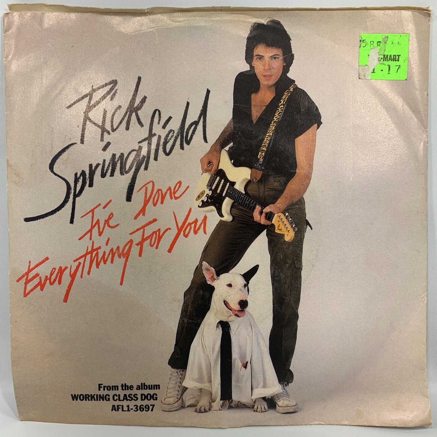 Rick Springfield I've Done Everything For You 45 Vinyl Record 1981