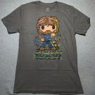 Funko Pop Tees Chuck Norris 80's Action Hero S T-Shirt Gray