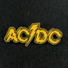 AC/DC Band Logo Yellow Metal Enamel Lapel Pin