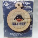 NMI Stitch N Frame Blimey Pirate Ornament Cross Stitch No 43 Needlemagic INC