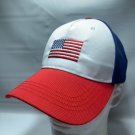 Mad Love USA Flag America Strapback Hat Patriotic Merica Red White Blue