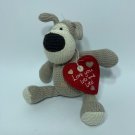 Boofle Knitted Gray Dog Puppy Love Heart Valentines Plush Plushie Stuffie