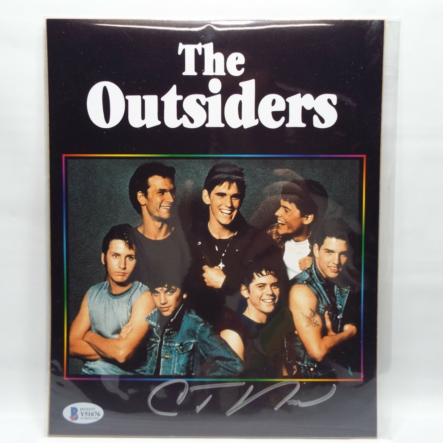 C Thomas Howell The Outsiders Autograph Pony Boy Beckett COA