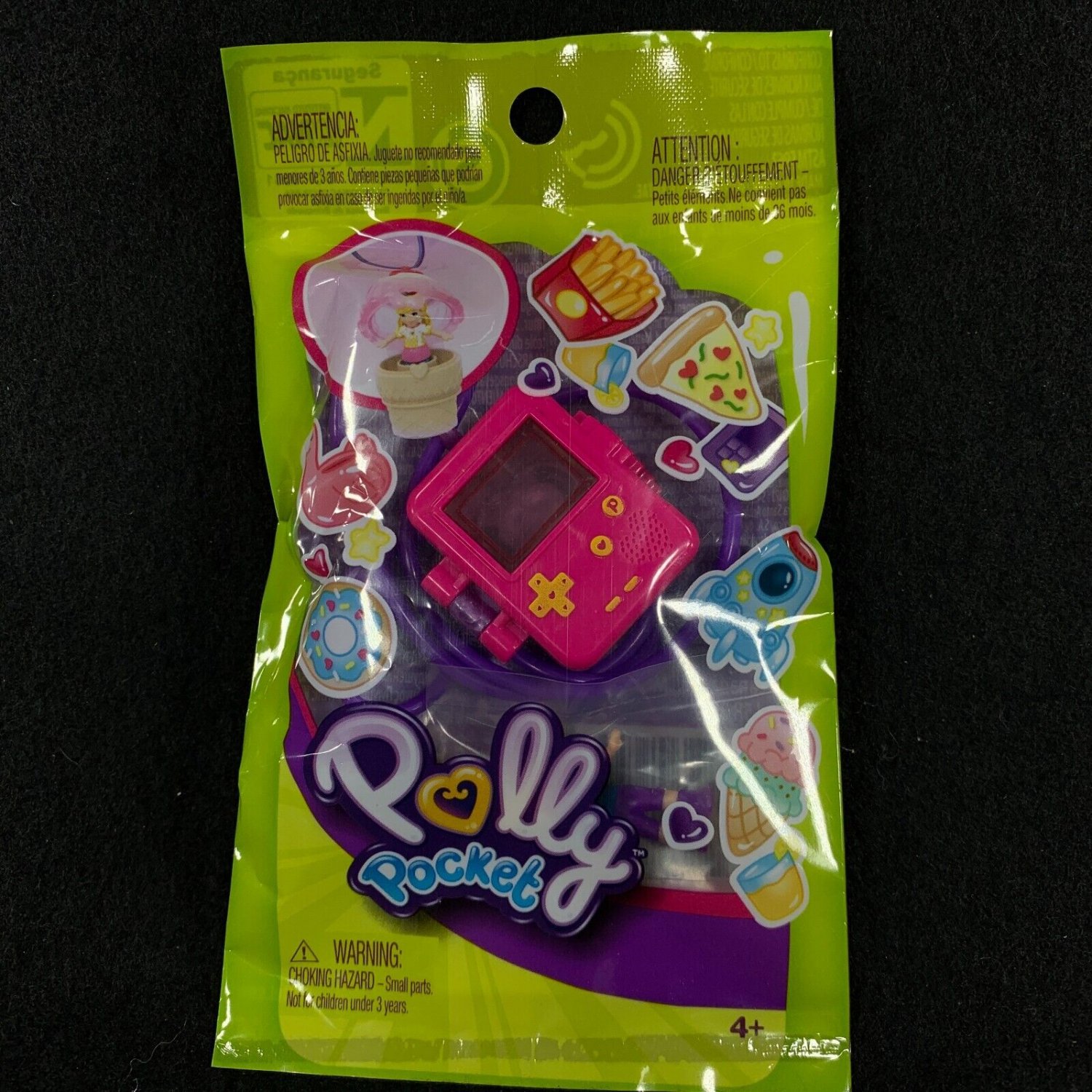 Polly Pocket Tiny Takeaway Phone Video Game System Necklace Figure New Sealed