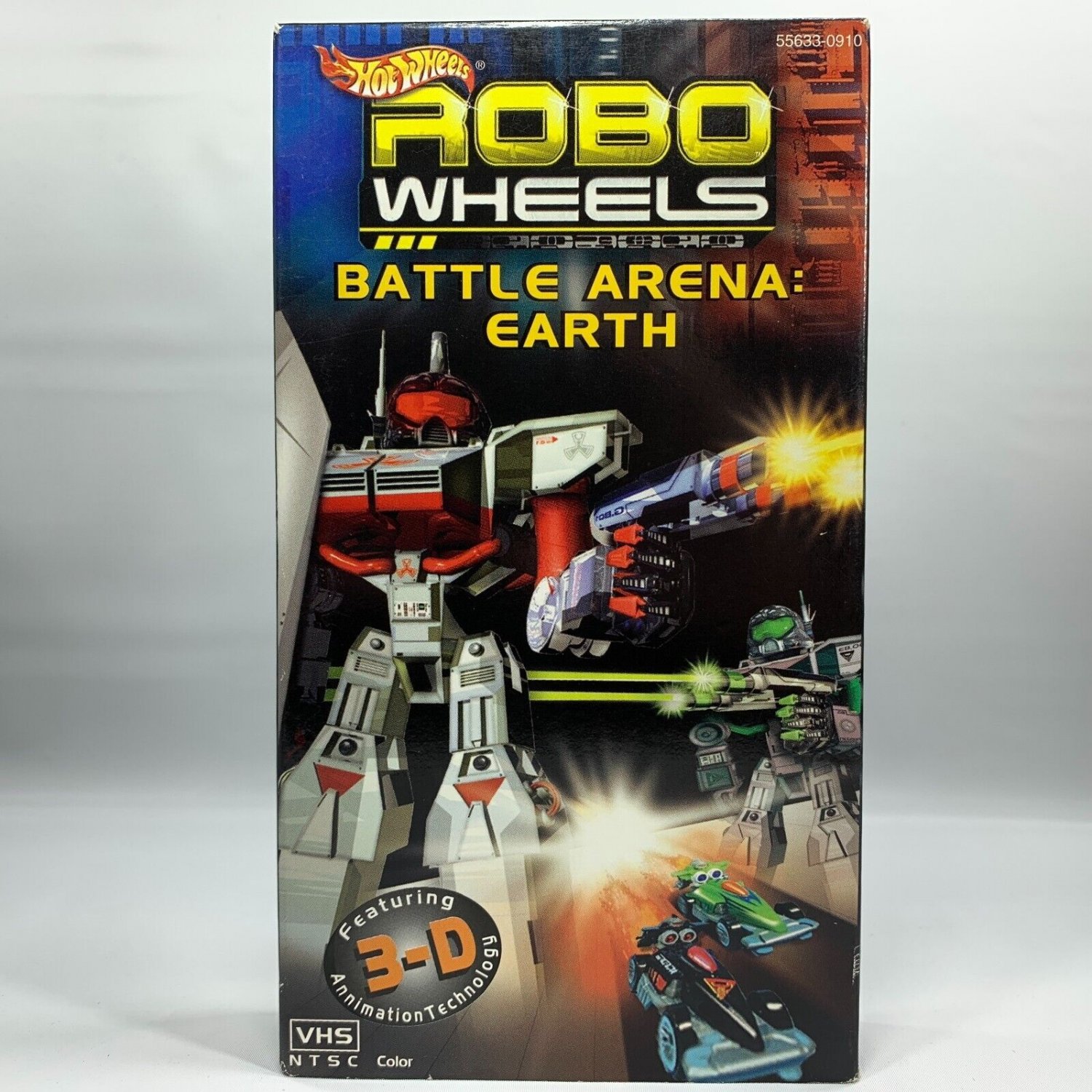 Hot Wheel Robo Wheels VHS Battle Arena Earth 3D Animated Cartoon 2001