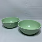 Set of 2 ADCRAFT Green Melamine 15 oz Soup Nappy Bowl MELBN15 Admiral Craft NOS