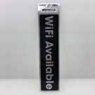 WiFi Available Decal Sticker Black Silver Weather Resistant Sign Business