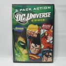 DC Universe Action Pack 3 Disc Green Lantern Superman Justice League DVD