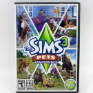 Sims 3 Pets Dog Cat Horse Snake Bird Expansion PC Windows XP Vista 7 Mac DVD-ROM
