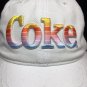 Coke Coca-Cola Rainbow Pride Colors Logo Adjustable Hat Baseball Cap White