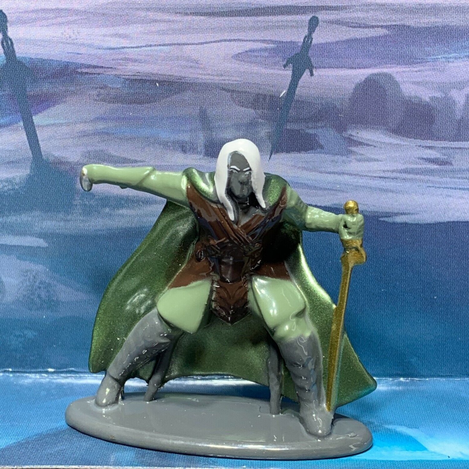 Dungeons and Dragons Drizzt Do'urden Drow Elf Miniature Jada Toys Painted