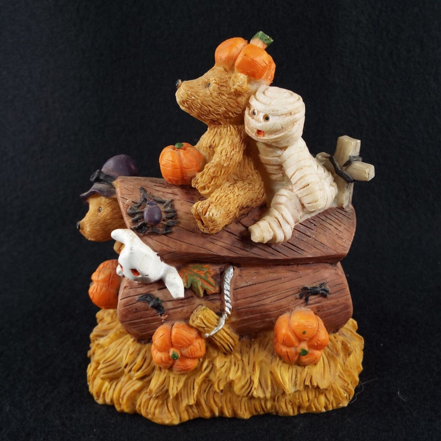 K's Collection Halloween Fall Coffin Bears Ghost Mummy Pumpkins Cute Figurine
