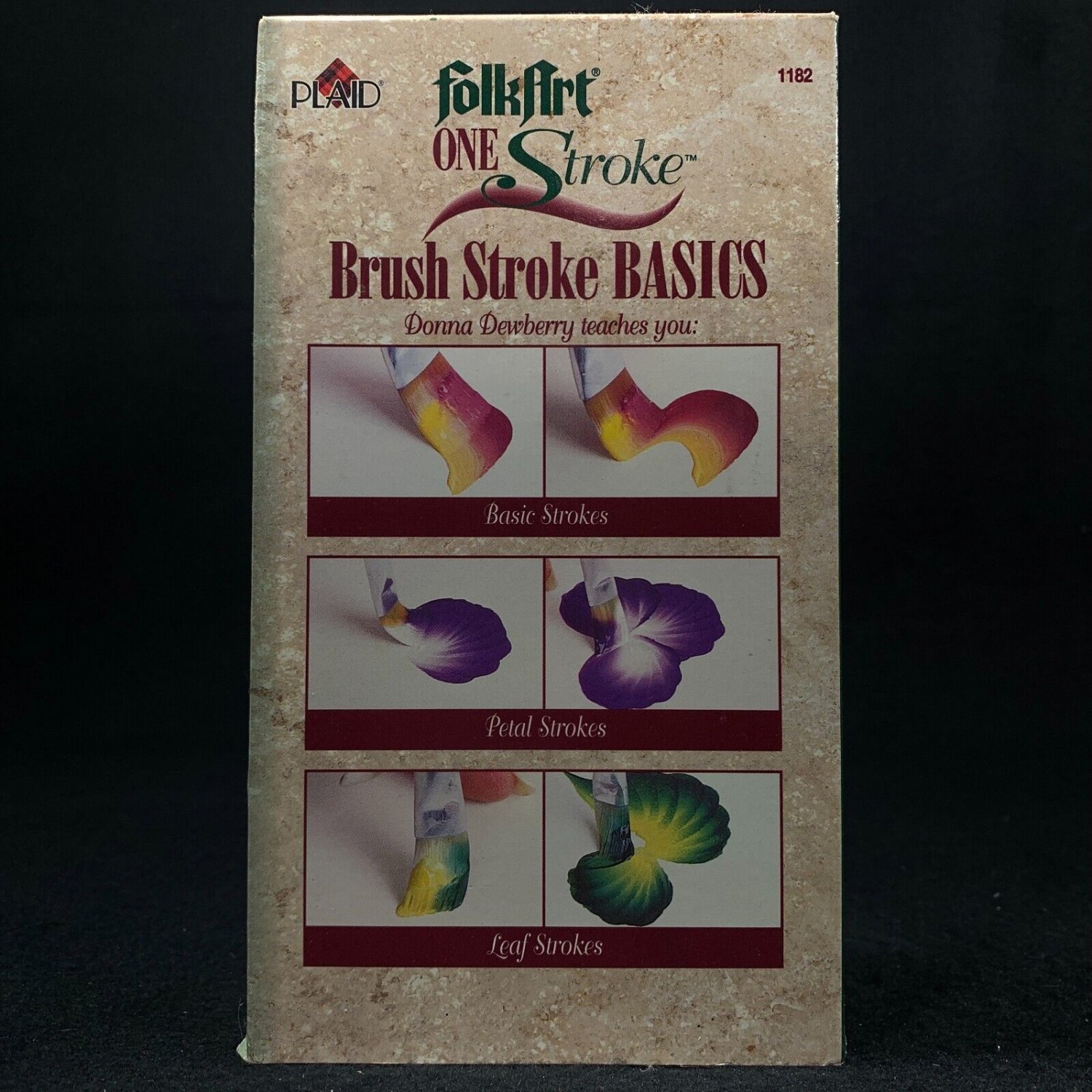 Folkart One Stroke Brush Basics VHS Donna Dewberry Painting Techniques