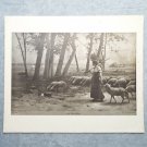The Shepherdess  618 The Perry Pictures 12x10 Art Print Antique Lerolle