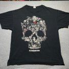 The Walking Dead AMC Skull Cast Design Black XL T-Shirt Darryl Dixon