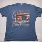 Proud To Be A TAT Freedom Drivers XL T-Shirt Truckers Against Trafficking Blue