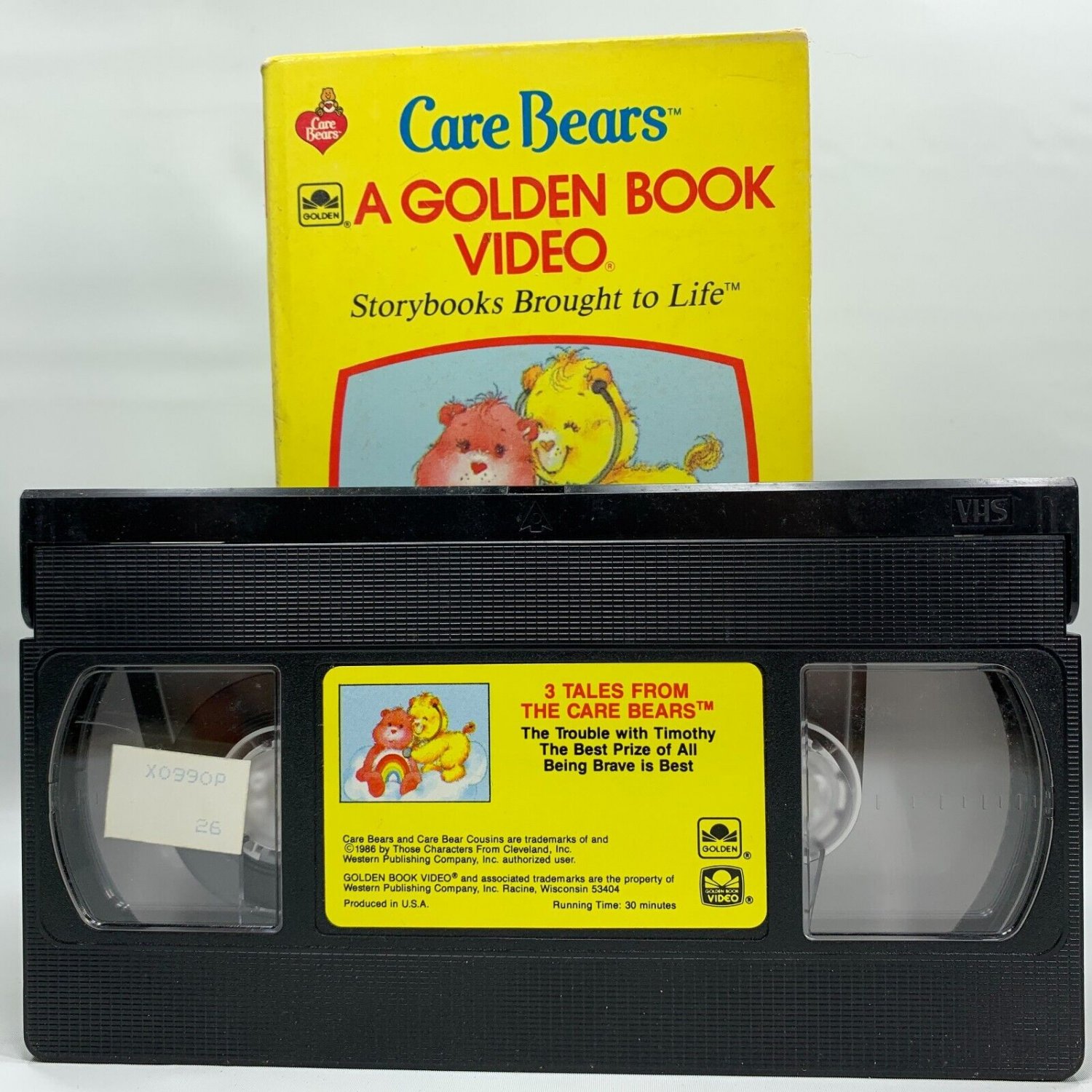 Care Bears Golden Book Video VHS 1986 Cartoon Picturemation 3 Stories