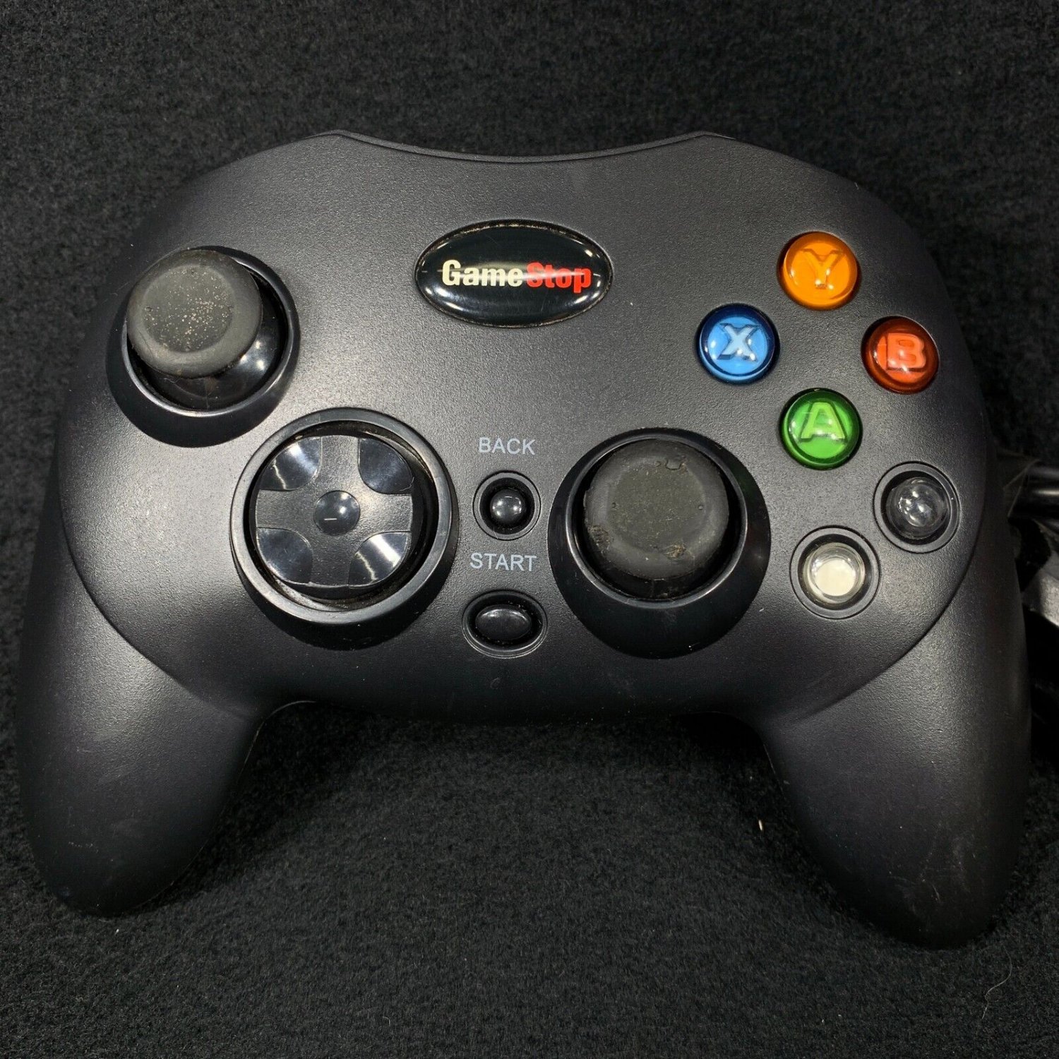 GameStop Original XBOX Black Wired Controller BB-136 AS-IS
