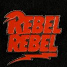 David Bowie Rebel Rebel Metal Lapel Pin Ziggy Stardust