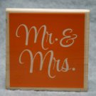 Mr and Mrs Rubber Stamp Wood Mounted Hampton Art Wedding Invitation Scrapbook
